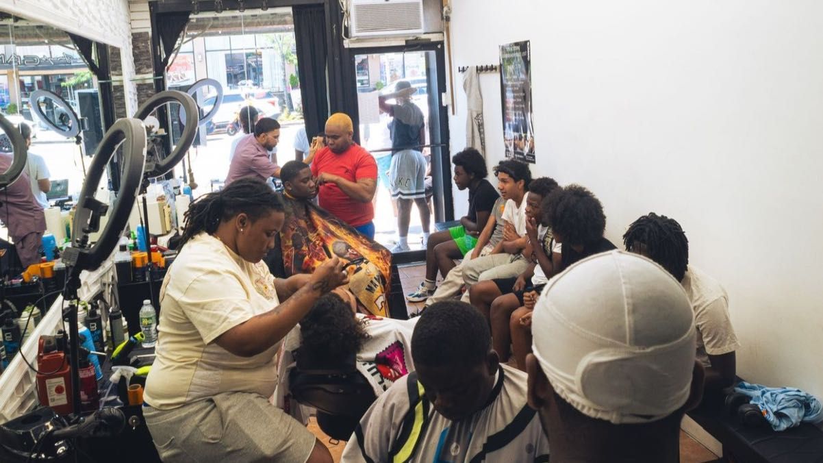 Inside JussXclusive Barbershop, 1000A Castle Hill Ave, Bronx NY